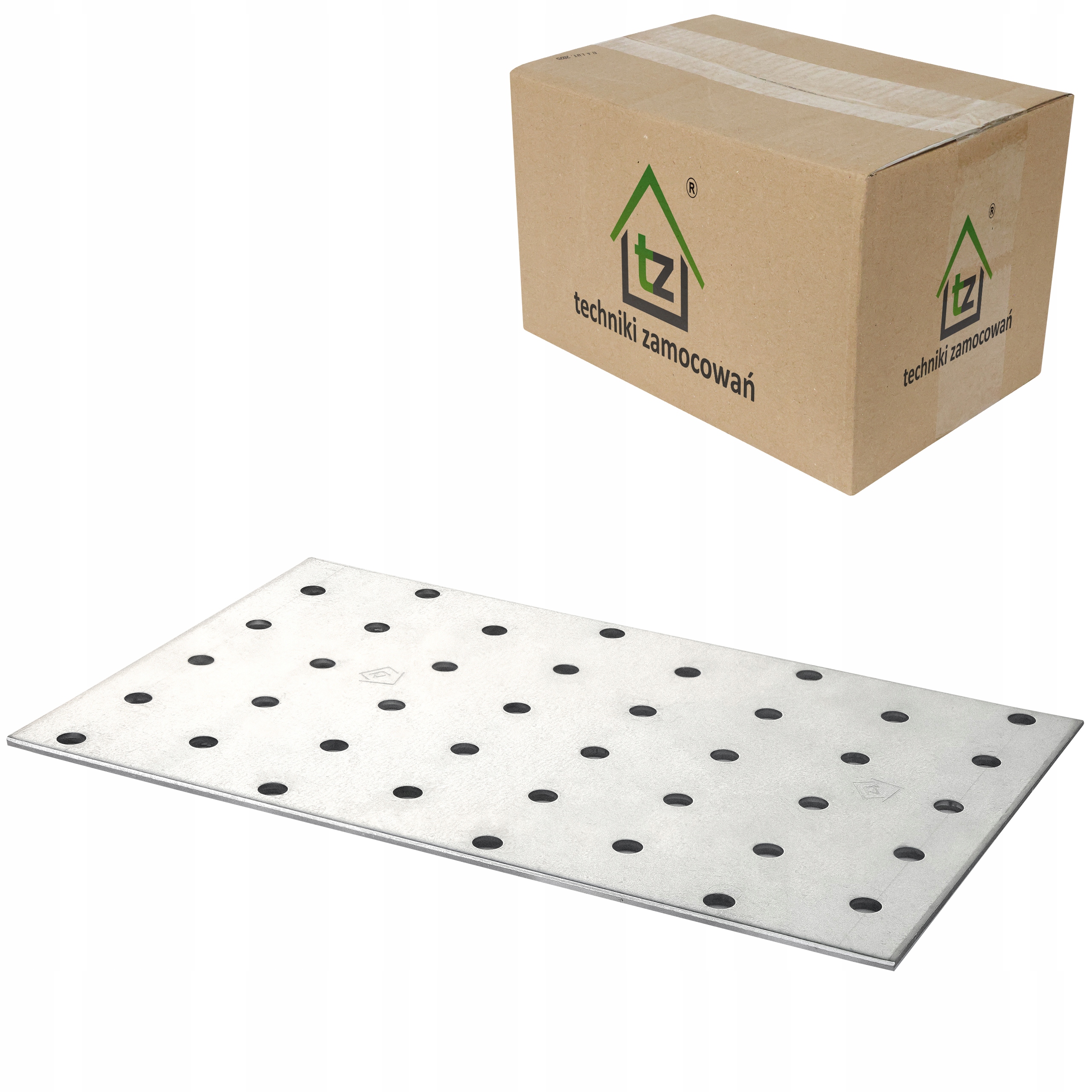 Děrované destičky 100x160 x 2 mm 50 ks Tesařské spojky ploché PP44