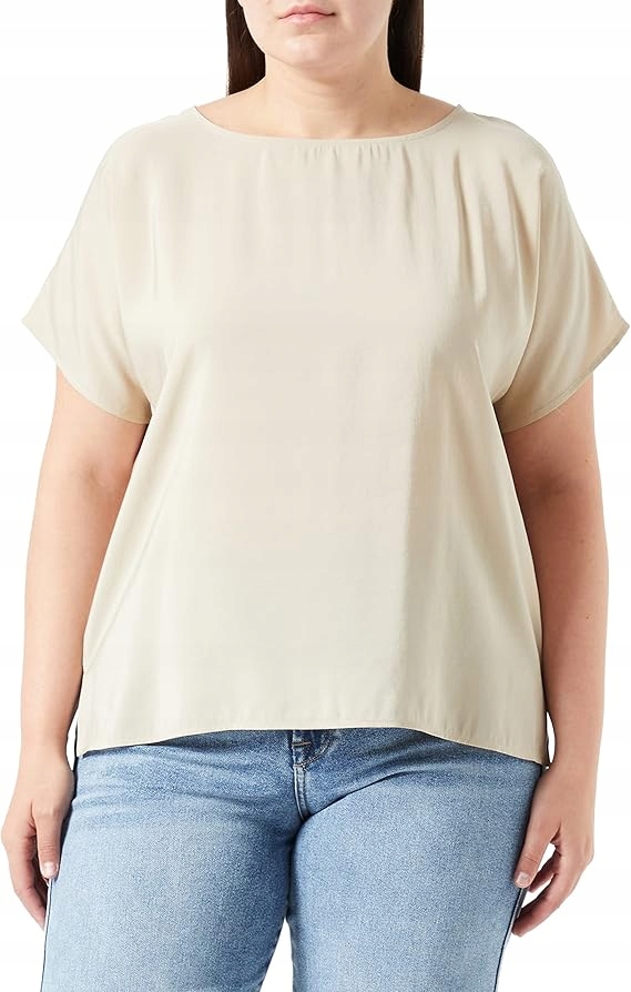 Taifun Dámská Volná Béžová Halenka S Kulatým Výstřihem, Velikost 42 6