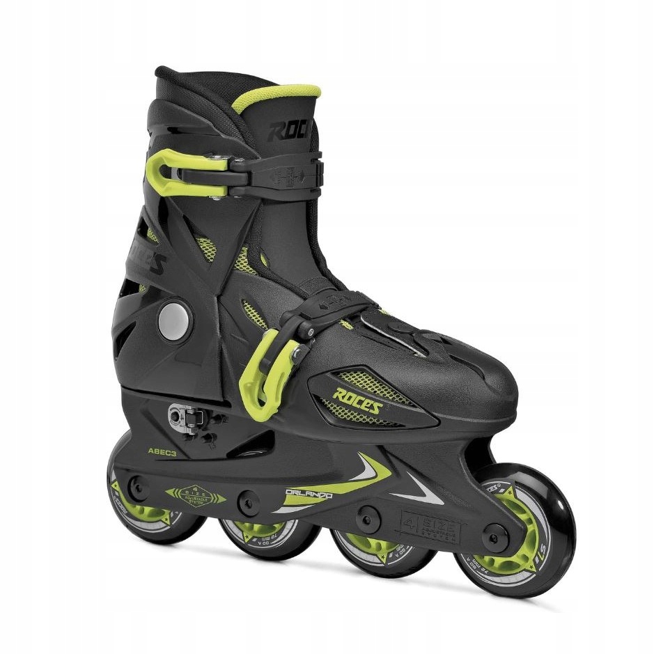 Roces Rolki dziecięce Roces Orlando III Black Lime, Y8.0-Y11.0, 25-