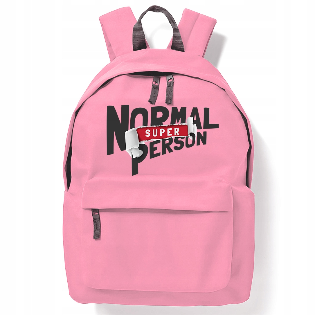 Růžový Batoh pro děti do školy do posilovny Normal Person Zajímavé vzory