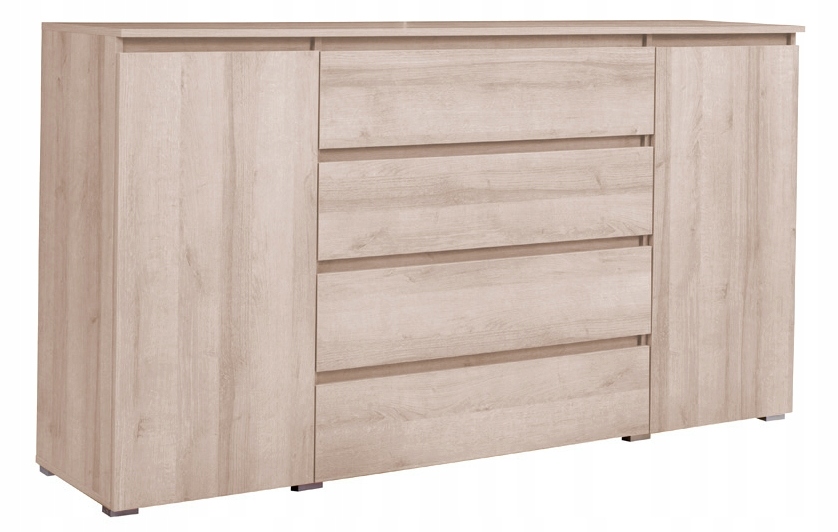 

Komoda z szufladami do salonu 184 cm dąb sonoma