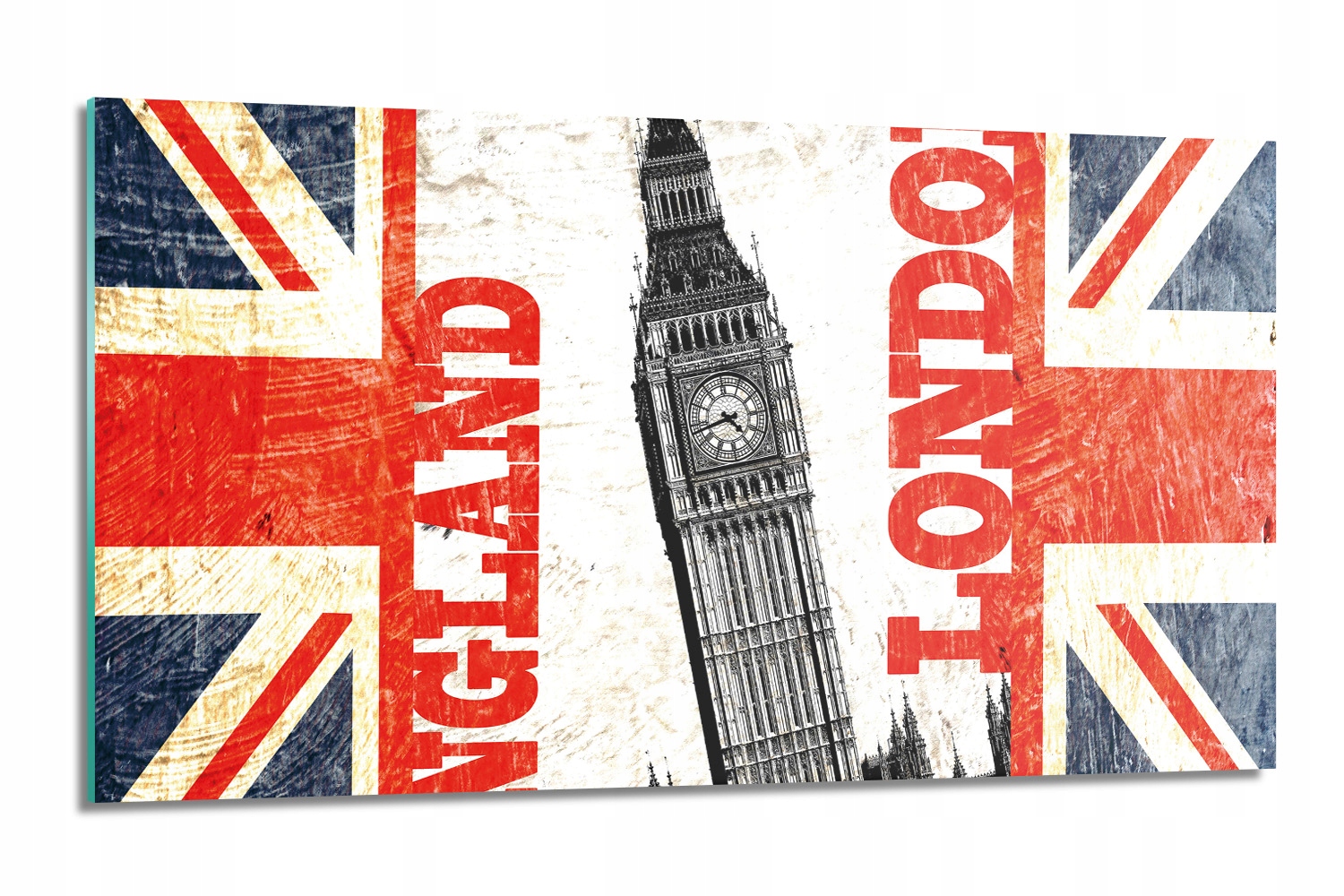 dekor Anglická vlajka Big Ben s fotografiou 120x60 na stenu