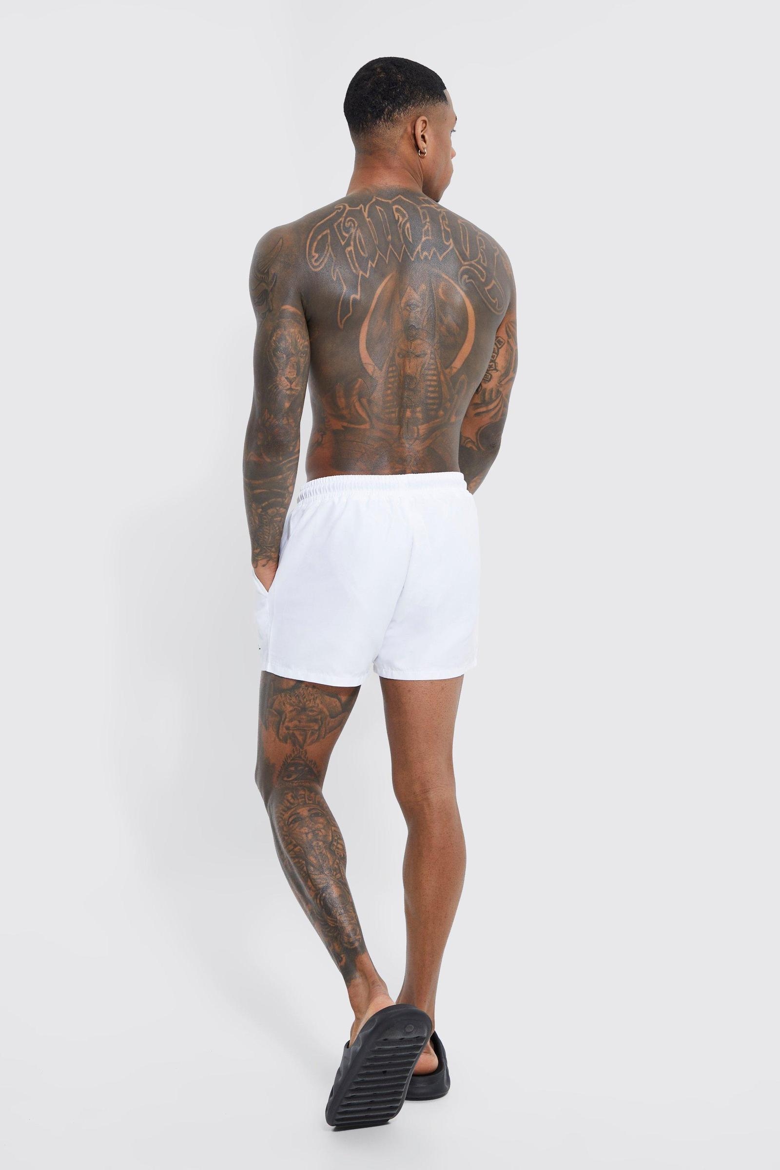 KĄPIELÓWKI U6Z NG2__L BOOHOOMAN BIAŁE SPODENKI