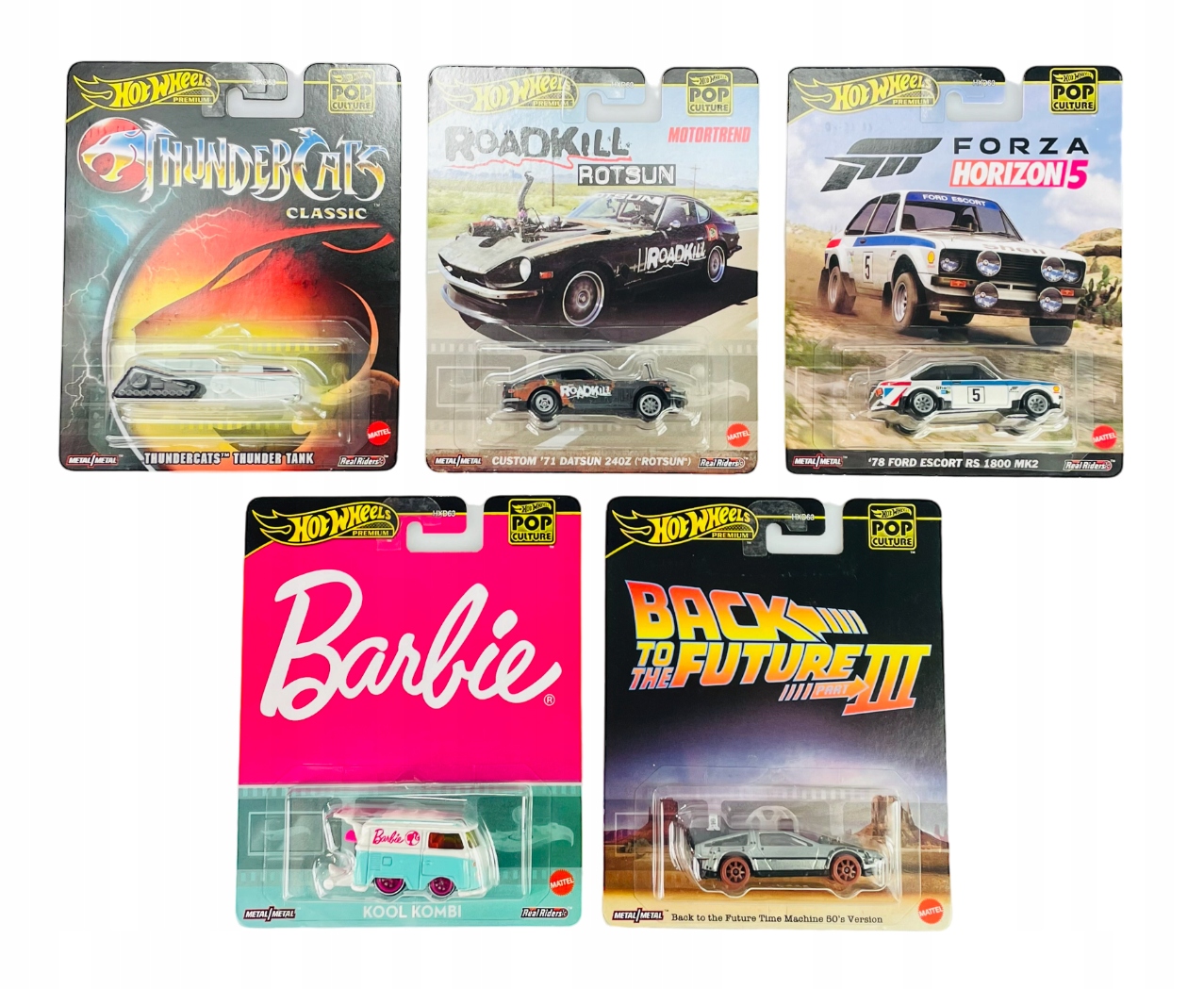 Hot Wheels Premium Pop Culture 2024 Zestaw 5szt HXD63 Nowy Metalowy Model
