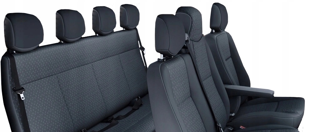 Pokrowce Renault Master 3 Opel Movano B 7 osób plus ławka
