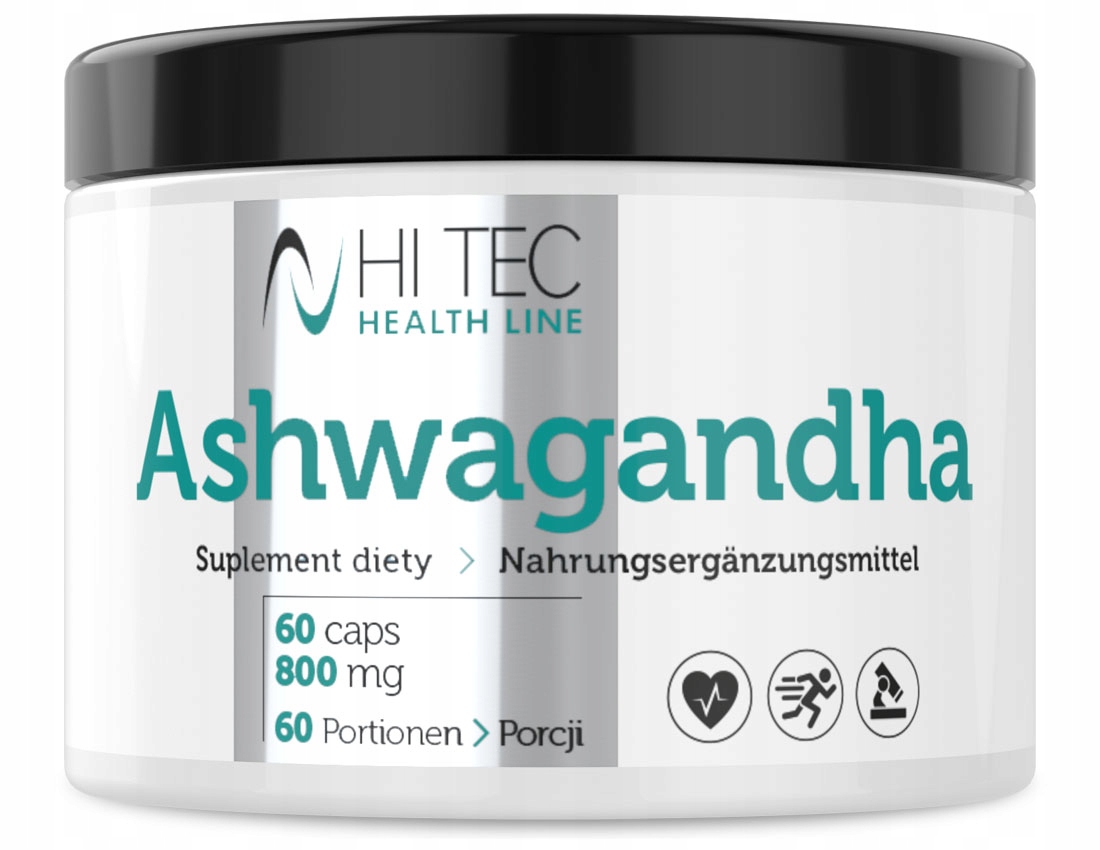 HI TEC Ashwagandha 60 kaps AŠVAGANDA NA STRES