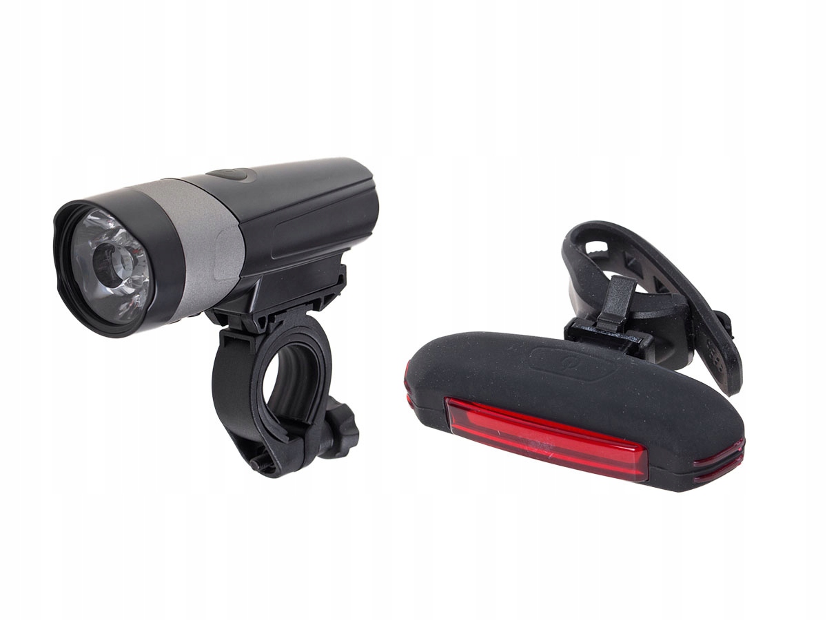 Sada cyklistických světel Verso nabíjených přes Usb Led 500 Lm