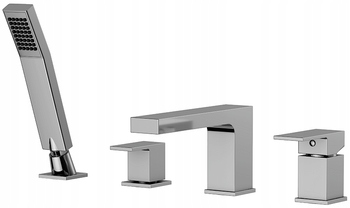 Valvex Stojanková Vaňová Batéria 4-OTVOROVÁ S Príslušenstvom Ars, Chróm