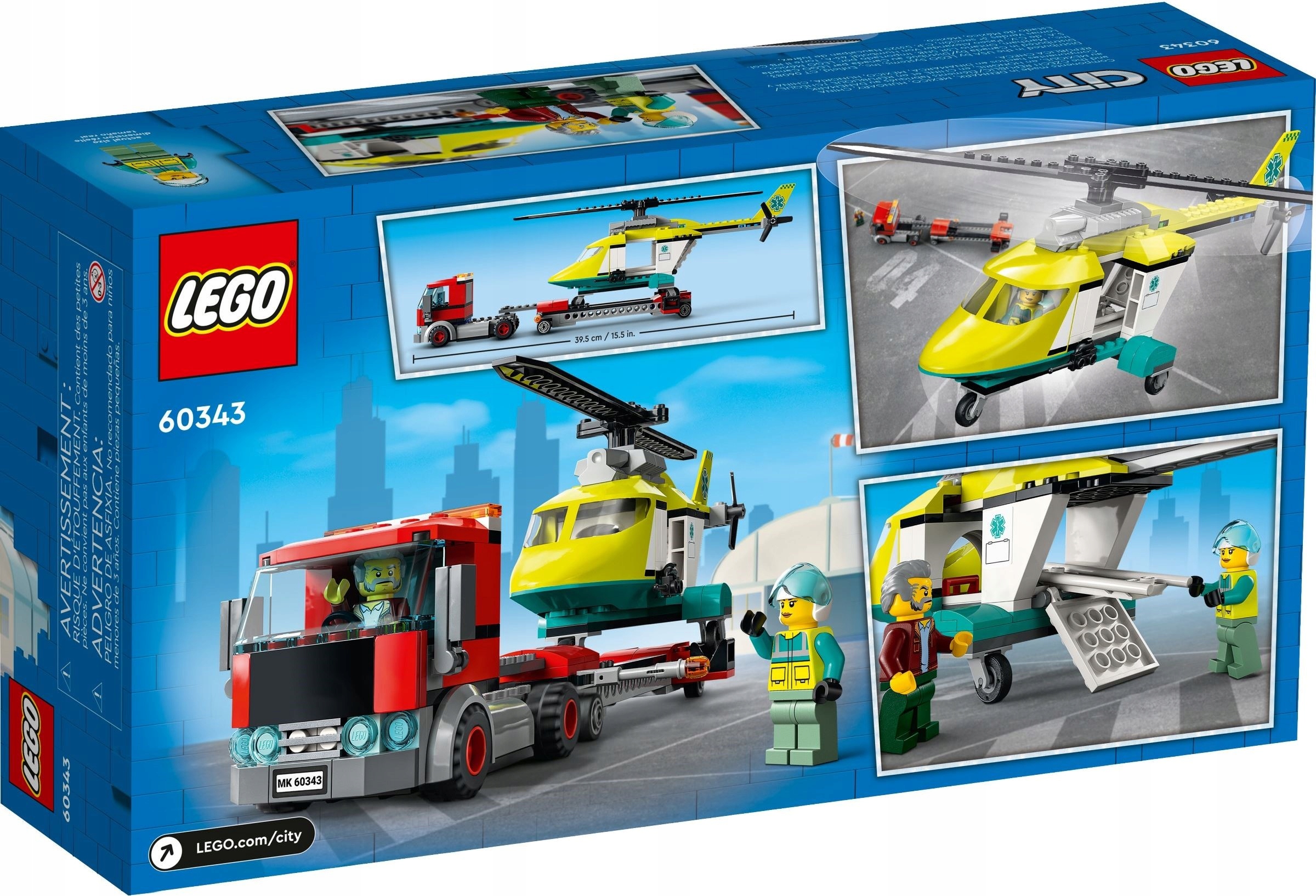 Lego City 60343 Přeprava záchranářského vrtulníku