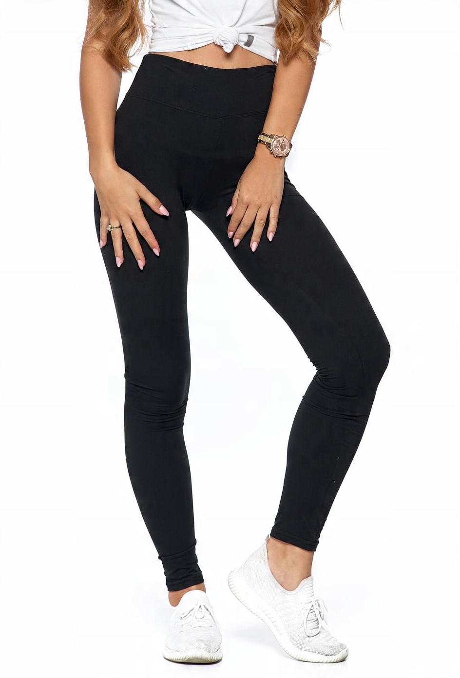 

Moraj Legginsy Damskie Czarne Gładkie r.2XL
