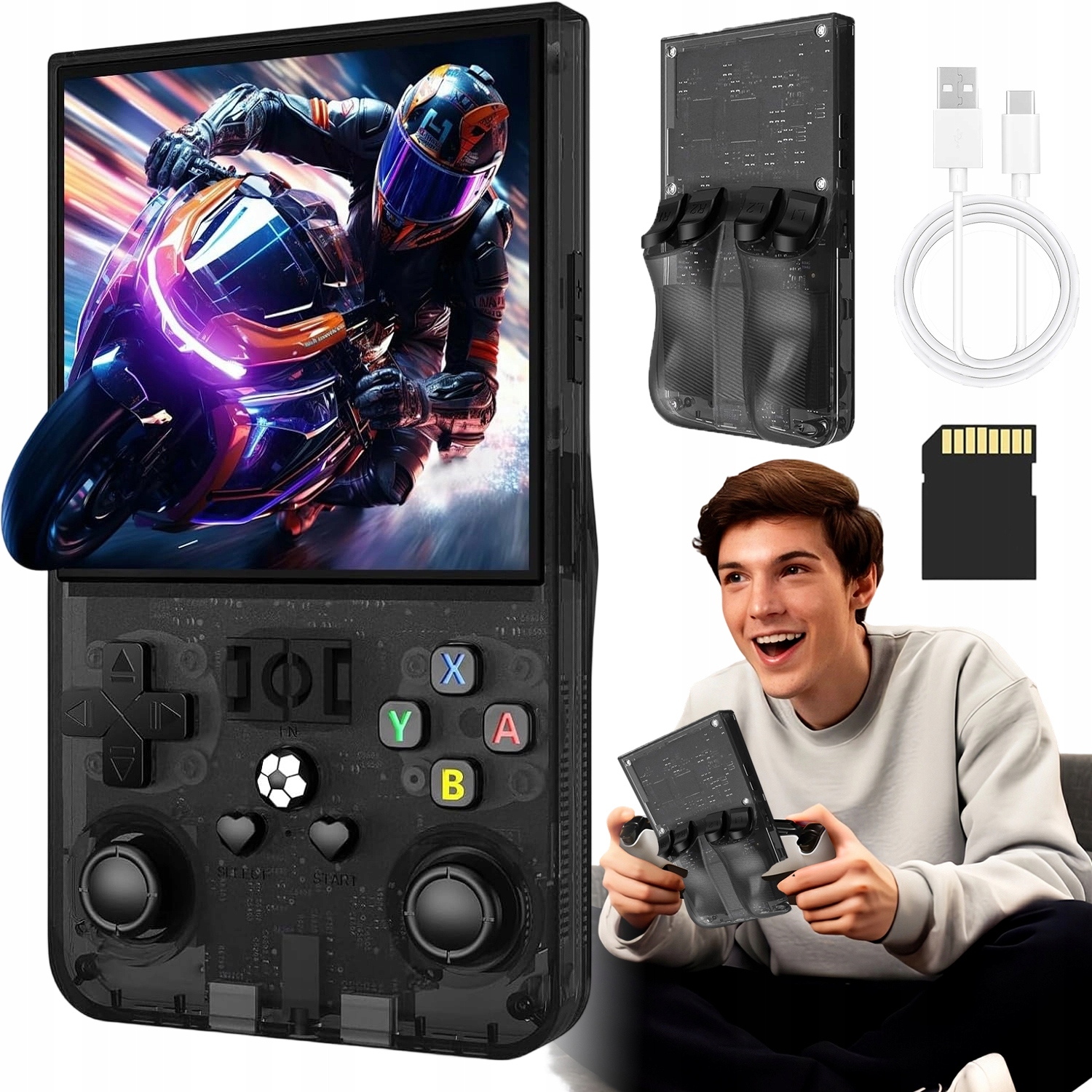 R36MAX Konsola Mini Przenośna 18000 Gier Retro Konsola Do Gier