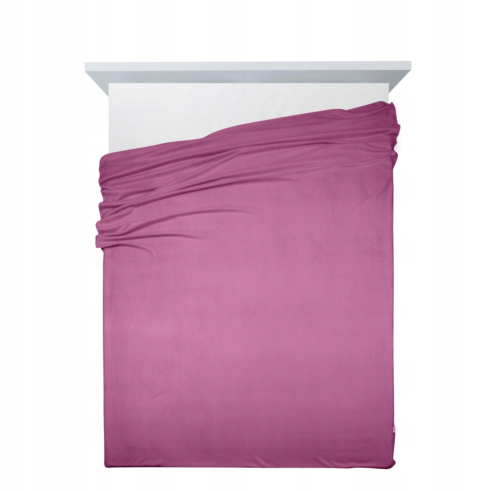 LEKKI I MIĘKKI KOC POLAROWY OBSZYTY GRUBĄ NICIĄ 150 X 200 CM WRZOSOWY Marka Eurofirany