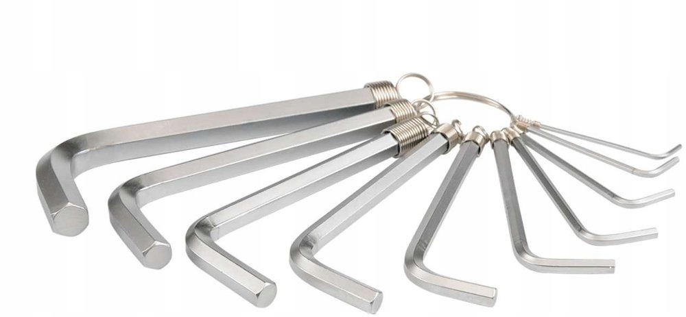 

Klucze imbusowe Hex imbus 1,5-10 mm. kpl. 10 szt