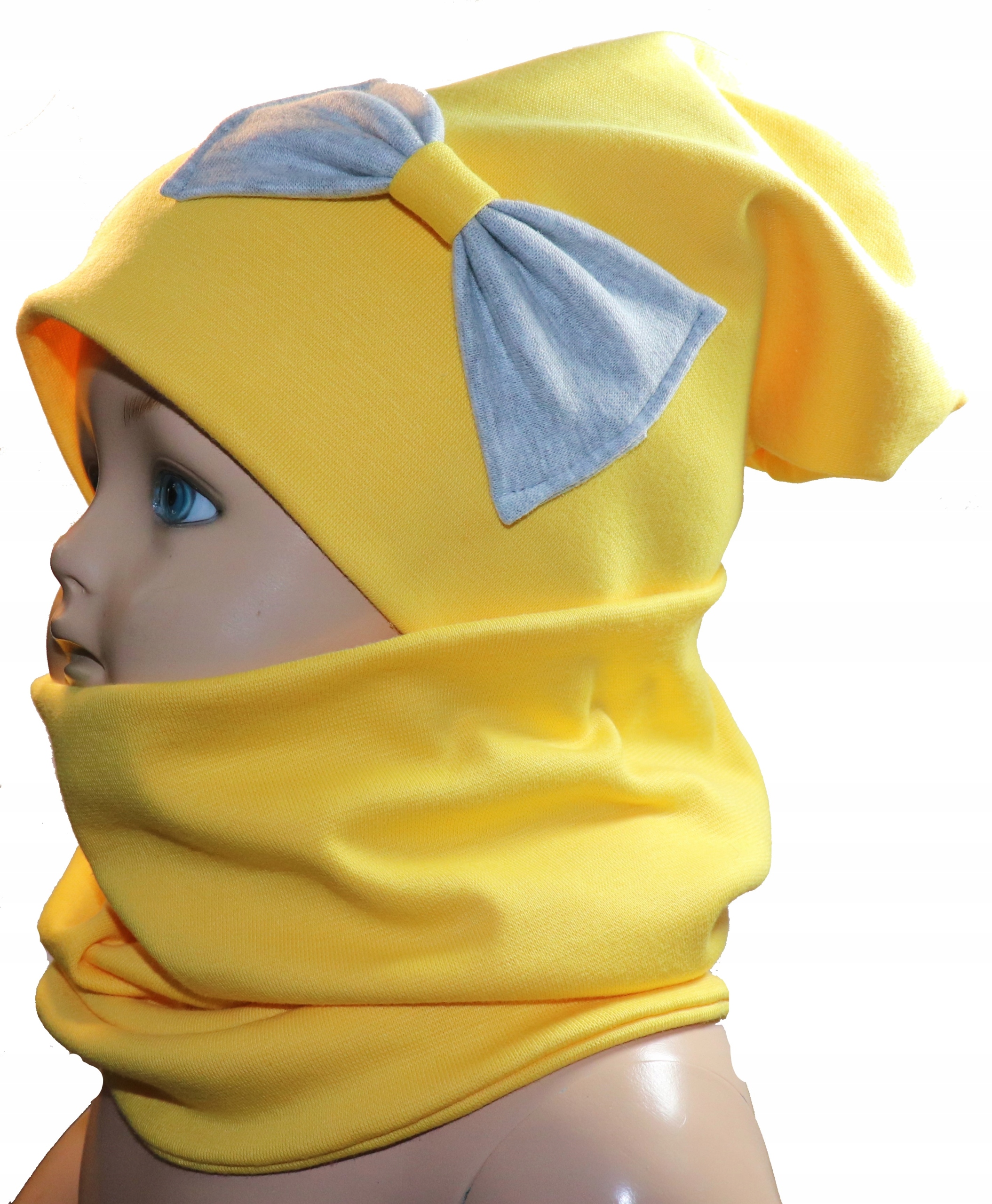 

Czapka i Komin Komplet Dziewczynka Bawełna 44-58