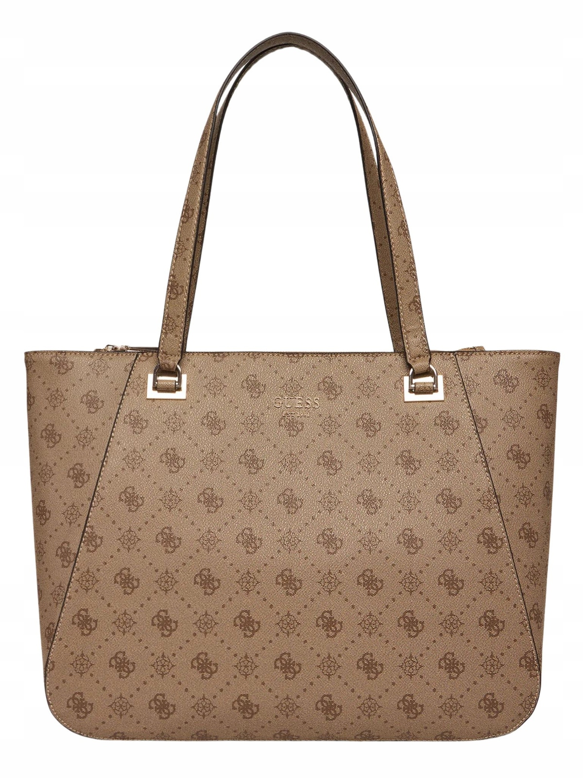 Torebka damska Guess Calebra Travel duża HWLP95 36024 Beżowy Monogram