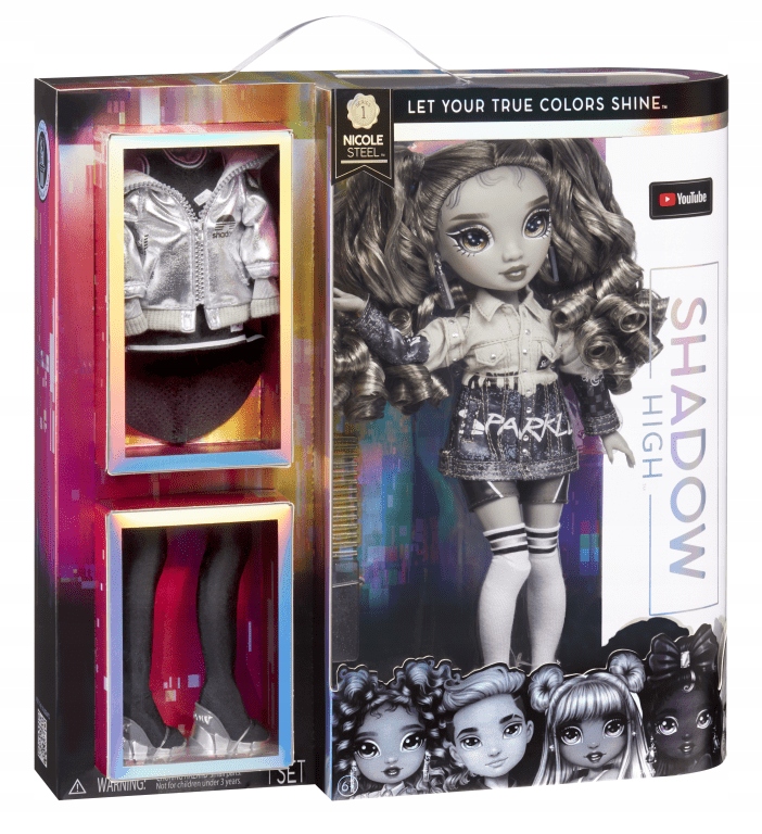 Poupée Rainbow High - Shadow High Doll Série 1 Nicole Steel - Collector NEUF