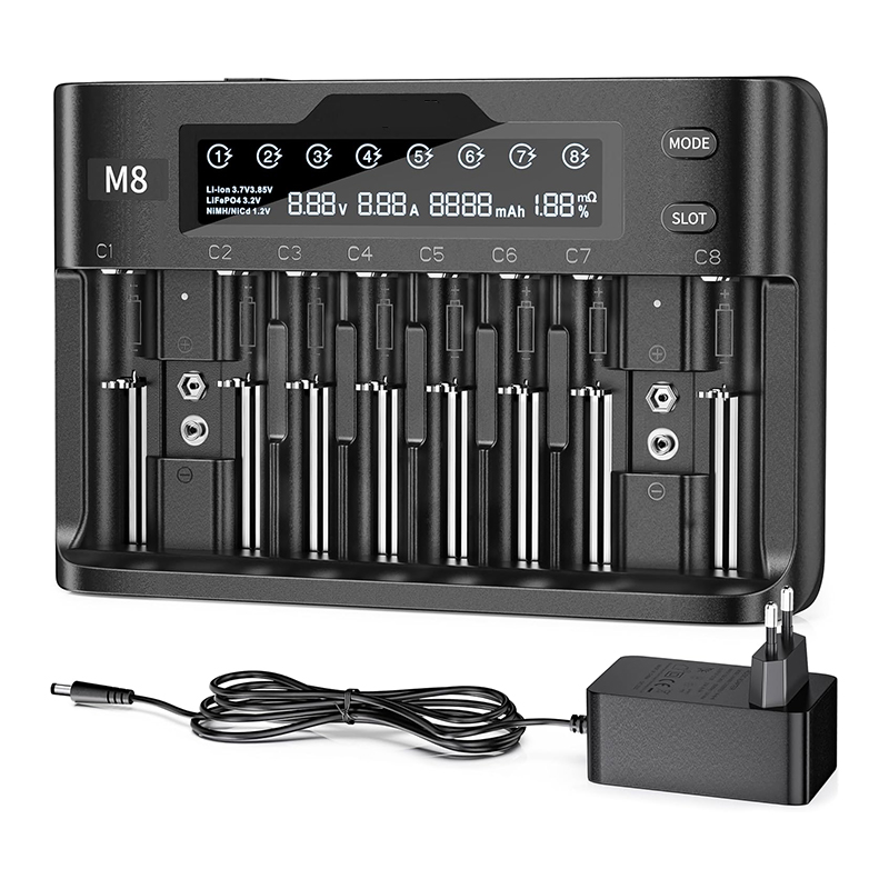 Inteligentna Ładowarka 8-kanałowa do Akumulatorów