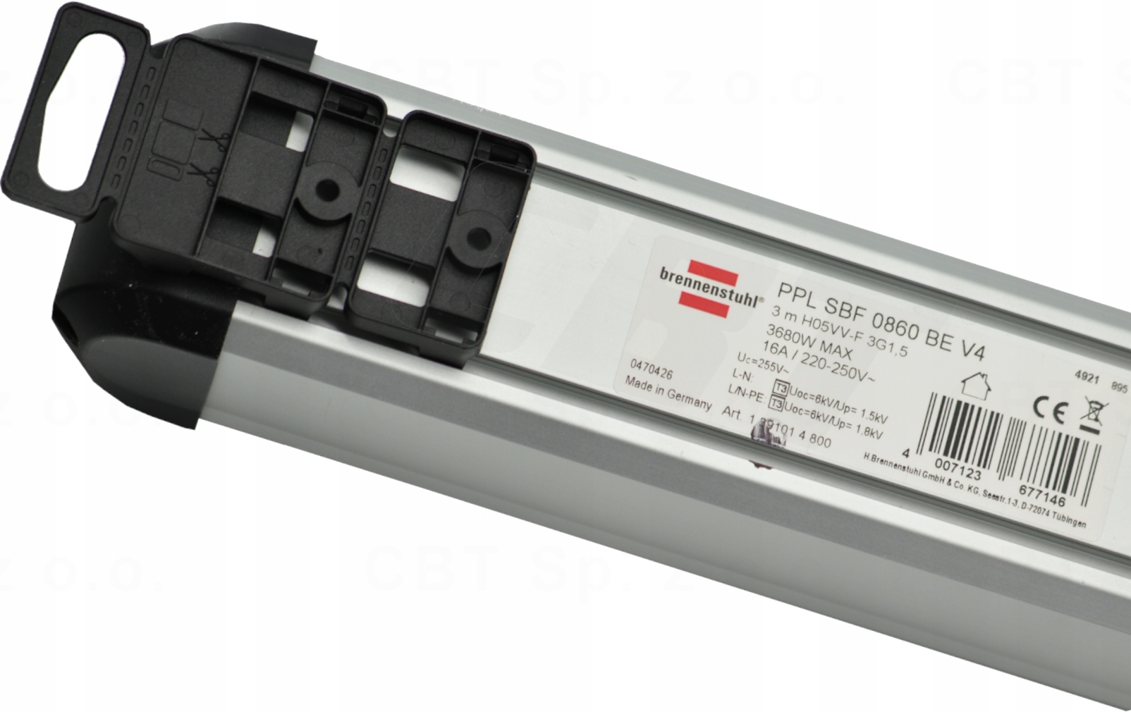 LISTWA ZASILAJĄCA PRZECIWPRZEPIĘCIOWA 8 GNIAZD KABEL 3M 60.000A PRZEDŁUŻACZ Liczba gniazd 8