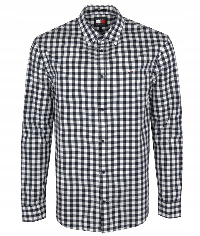 Tommy Jeans pánská košile, kostkovaná, tmavě modrá, M
