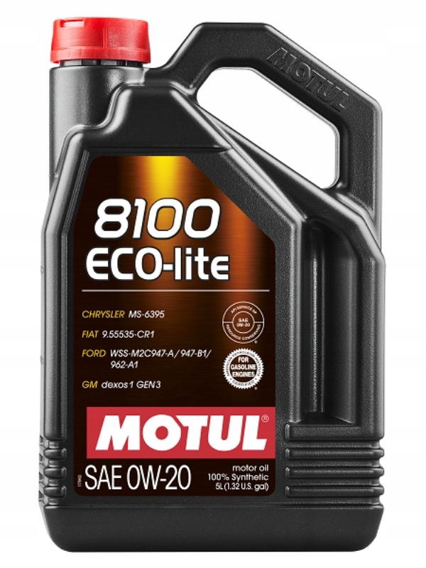 Olej Motul 0W20 5 L 8100 Eco-lite Sp-rc GF-6A Gm DEXOS1 GEN3 MS-6395