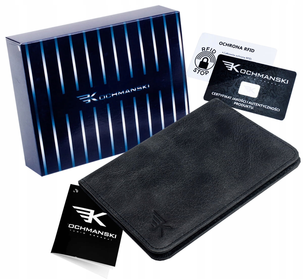 

Cienki slim portfel męski skórzany Kochmanski