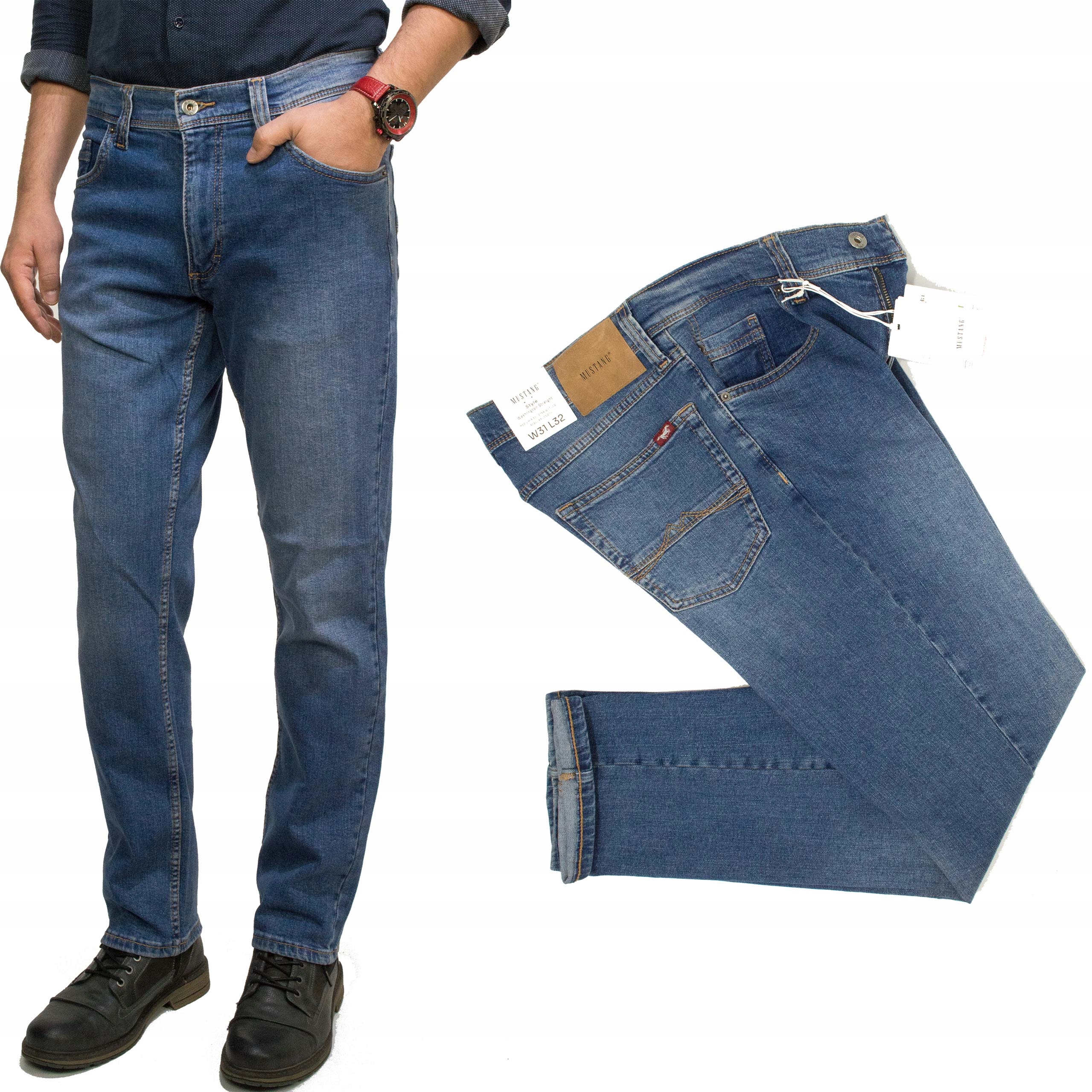 Mustang Washington Straight Cosmic 582 pánské džíny rovné W35 L32