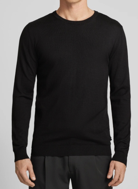 Matinique Jones pánský bavlněný svetr černý velikost L