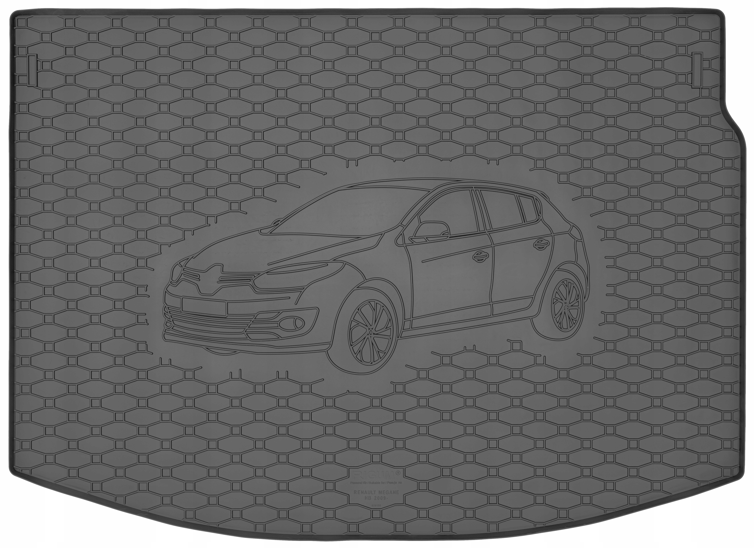 Renault Megane III HB 09-16 коврик в багажник