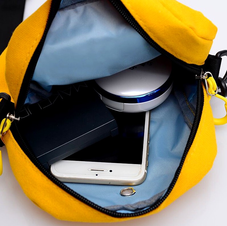 Torebka listonoszka saszetka żółta płótno miejska Kolekcja T36