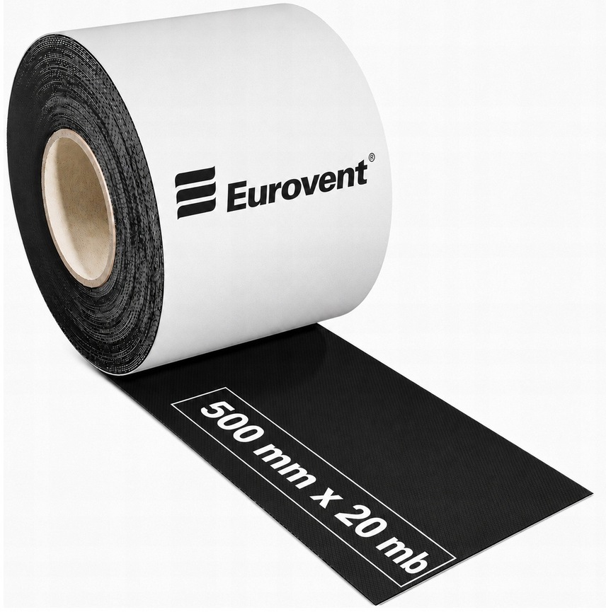 eurovent Epdm Taśma Fartuch Membrana Na Pełnym Kleju 500mm x 20m 50cm x 20m