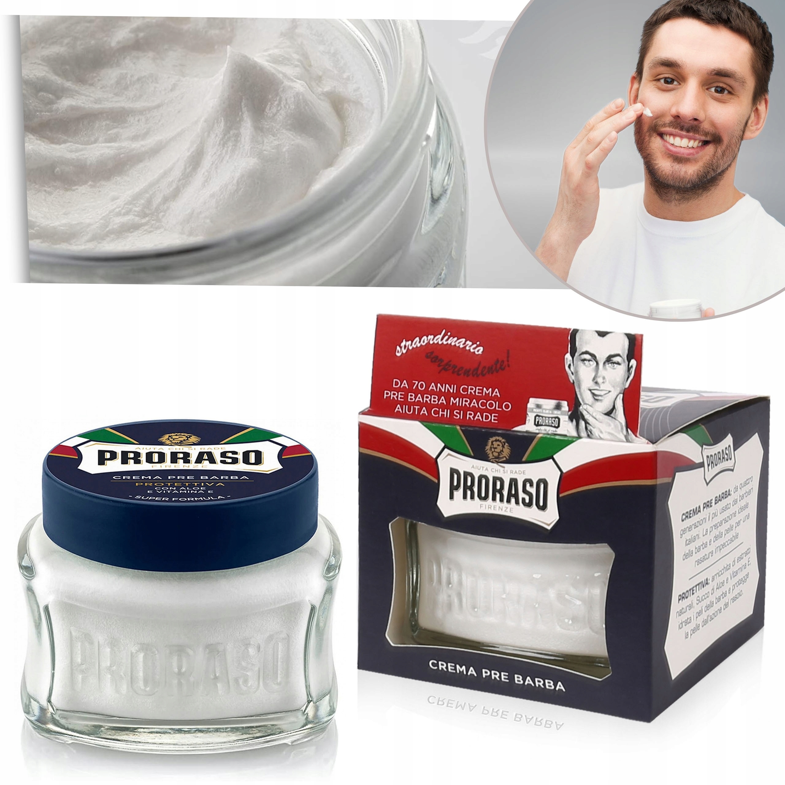 Proraso - Krém proti holeniu - upokojujúci podráždenie 100 ml