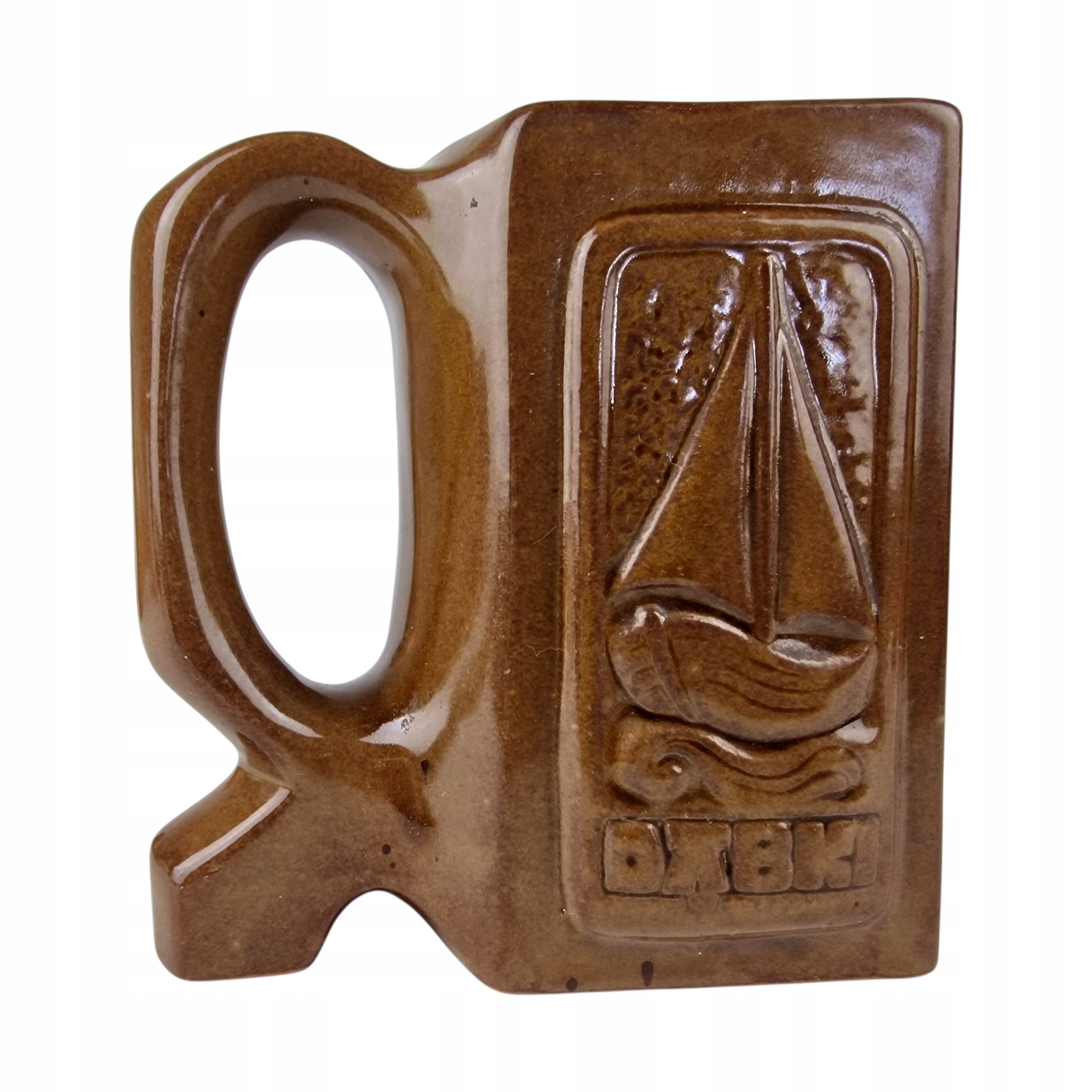 Ceramiczny kufel dabki Vintage PRL