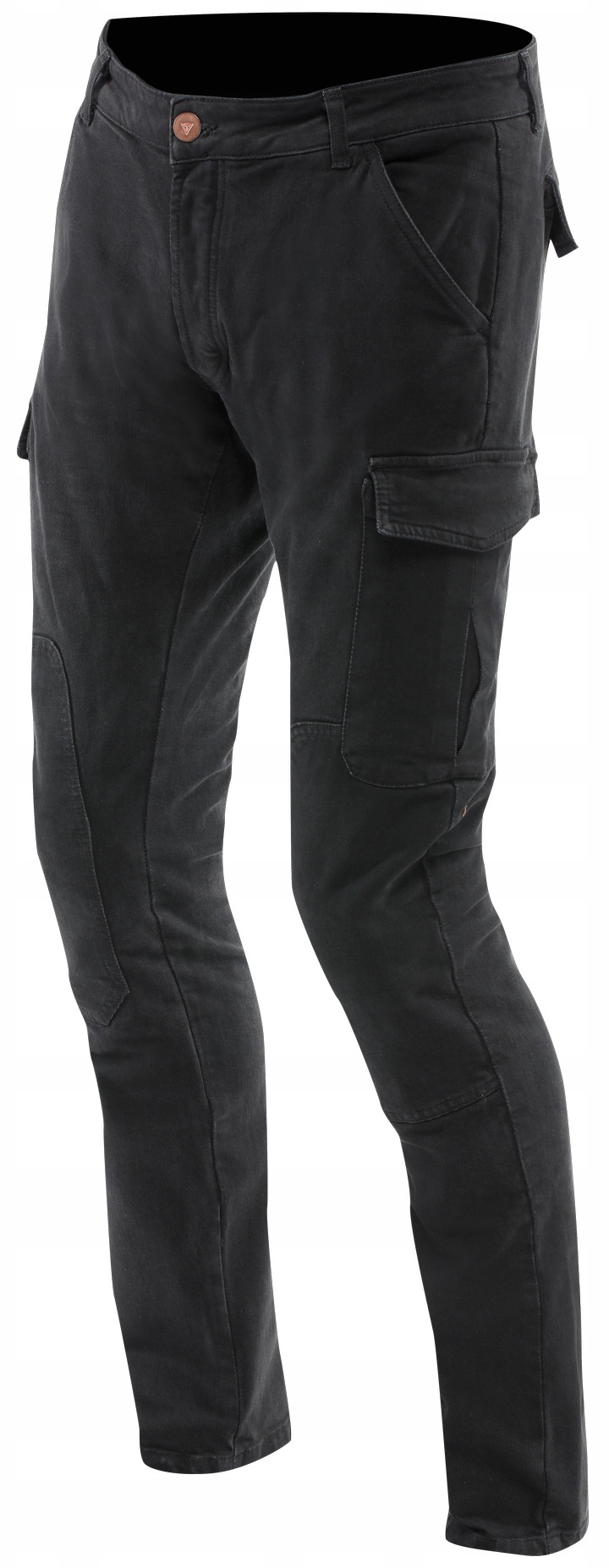 Dainese Cargo Slim Tapered Čierne Pánske Motocyklové Nohavice Čierne