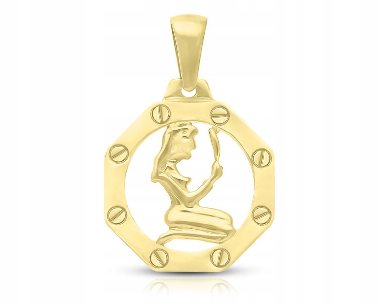 Zlatý přívěsek znamení zvěrokruhu Panna Au585 přívěsek