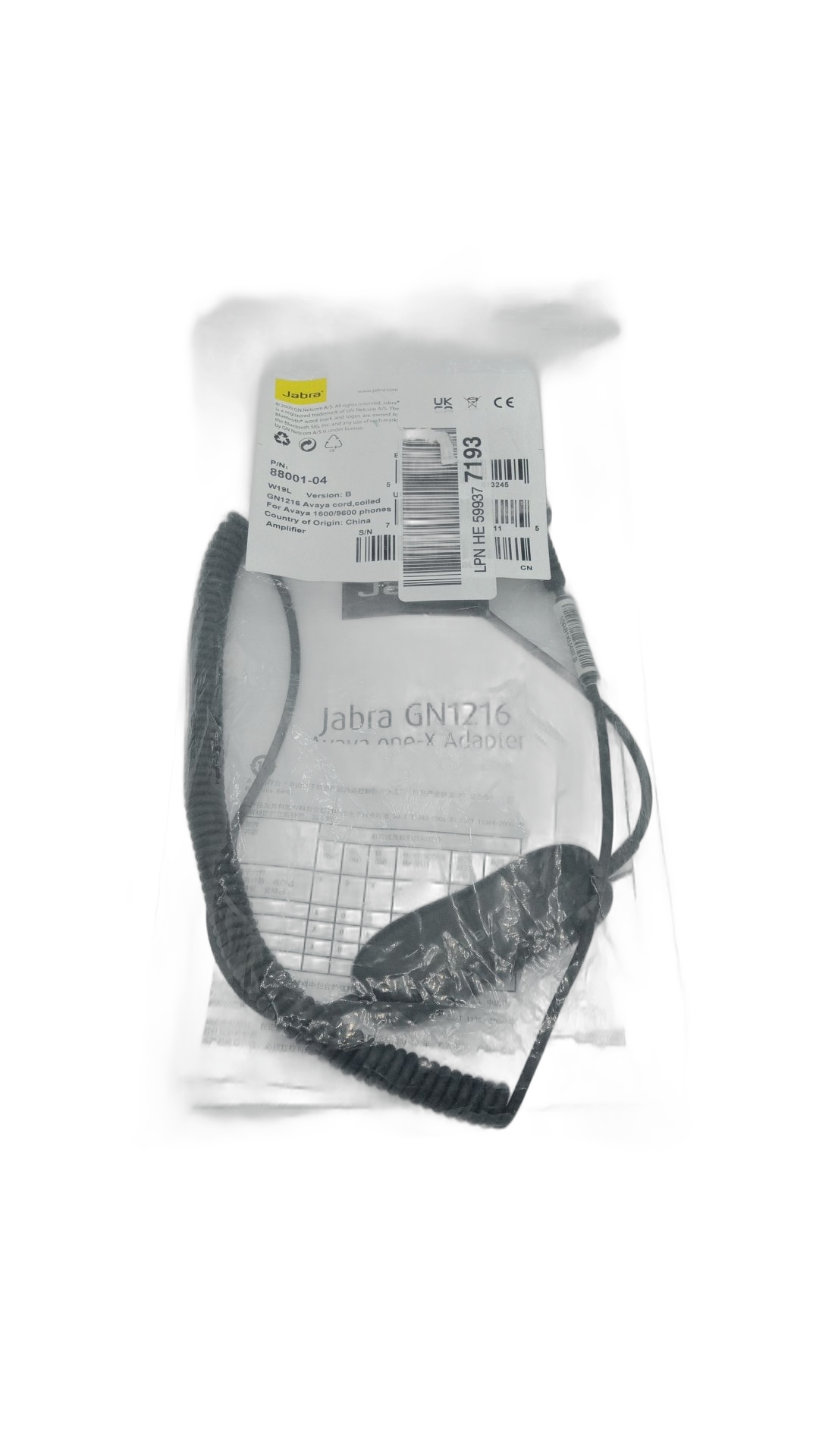 Kabel Przyłączeniowy RJ9 Do Systemów Telefonicznych Avaya One-x Serii 9600