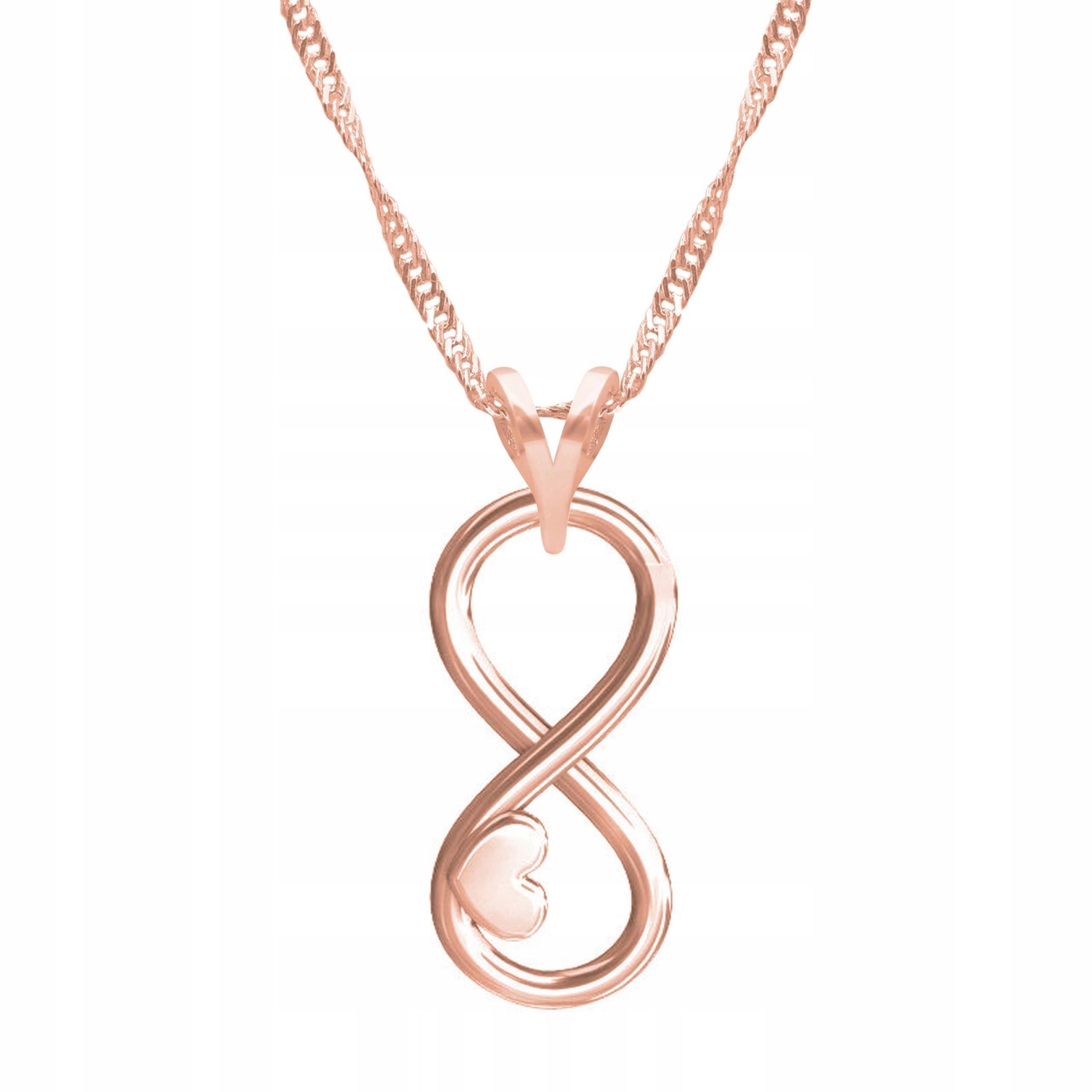 Pozlacený náhrdelník s nekonečnem Infinity Nekonečno Stříbro 925