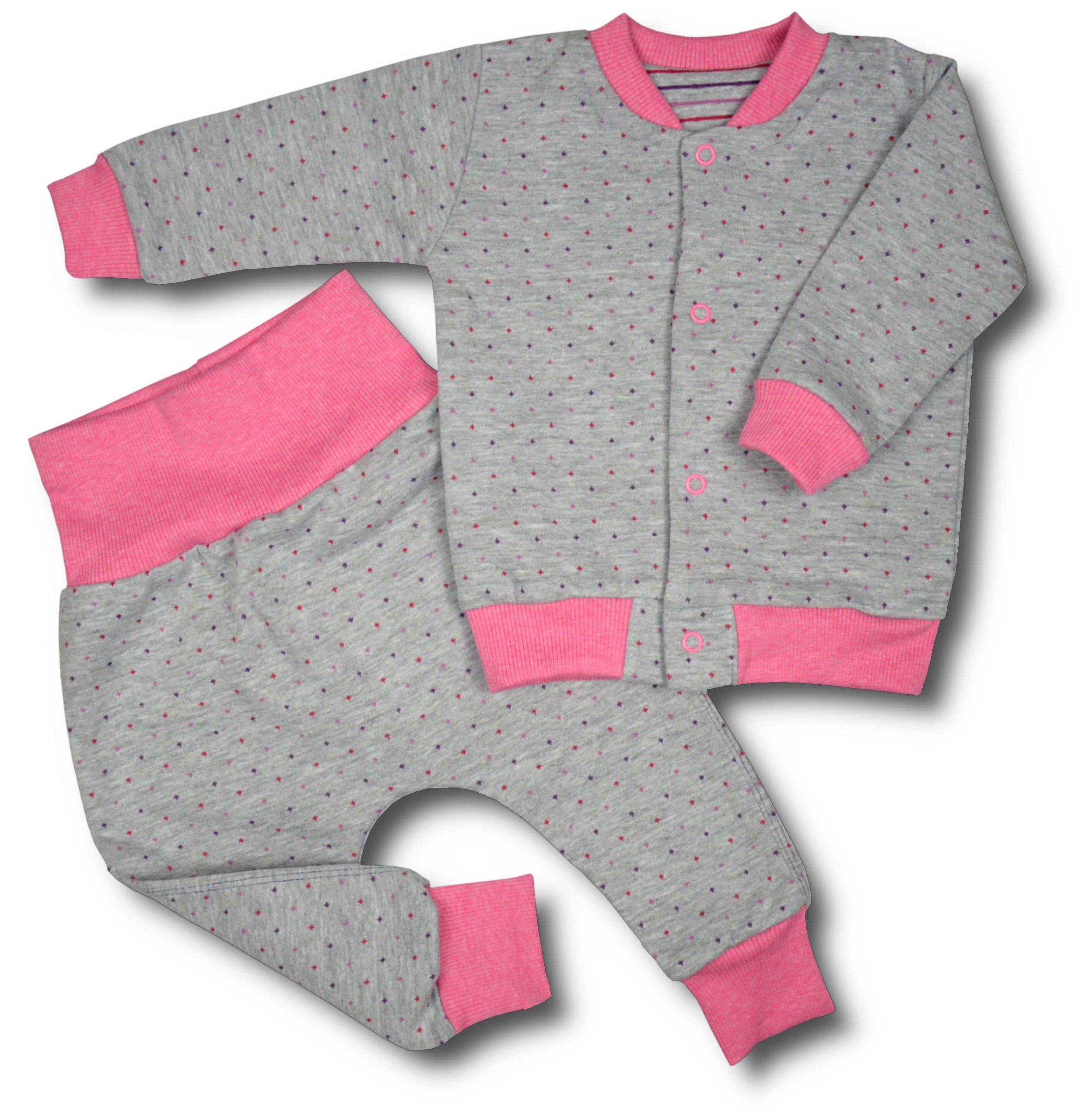 

Komplet Dziecięcy Bluza Spodnie W Kropeczki 68
