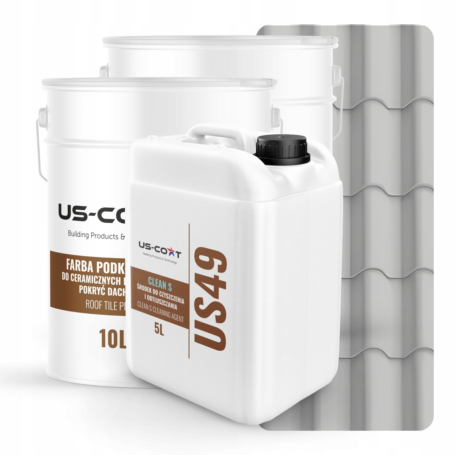 Farba Na Keramické Strešné Krytiny Sada Sivá Mliečna RAL7047 74m2 Polomatná