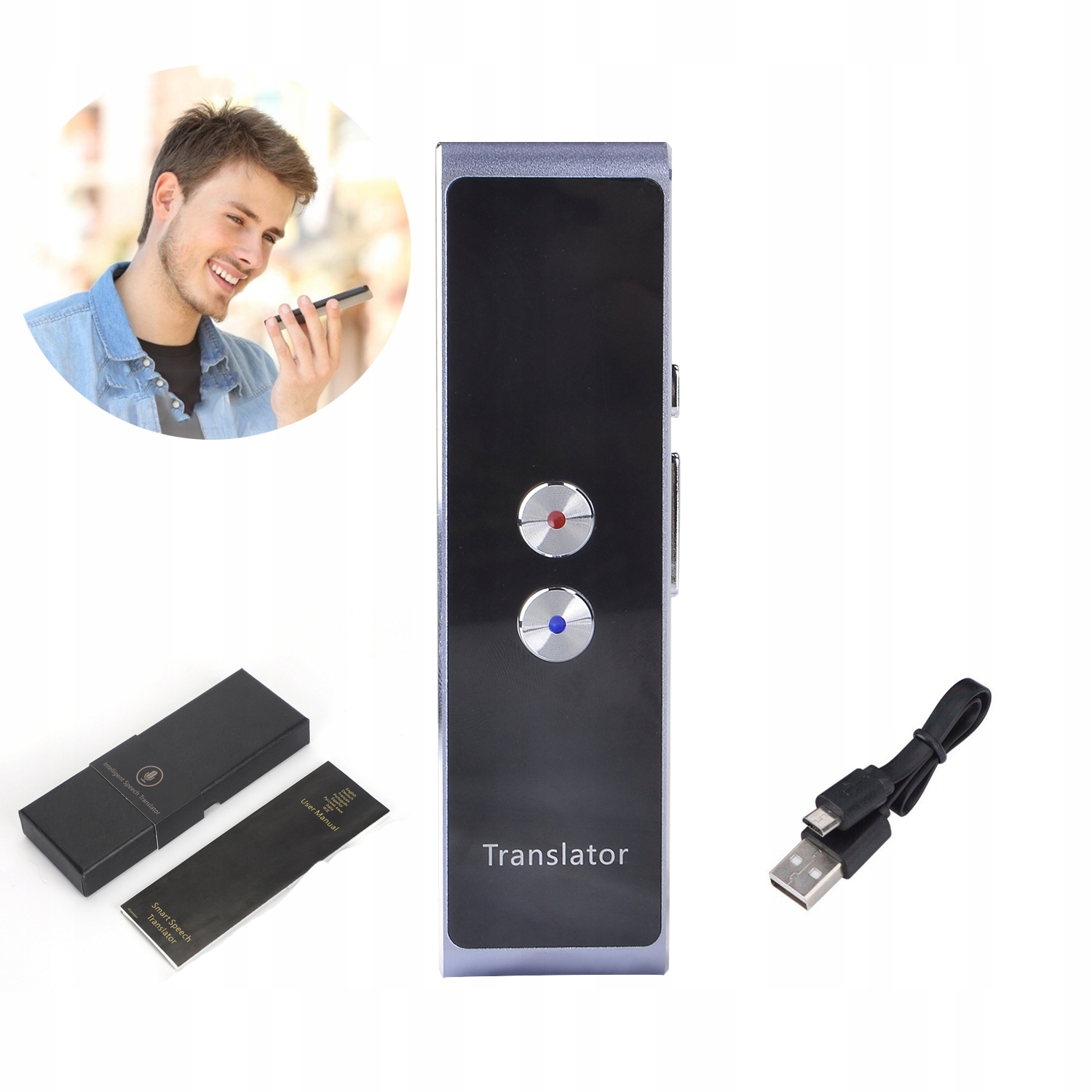 

Elektroniczny Tłumacz Translator Mowy 42 Języków