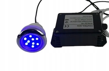 Led osvetlenie na guľatinu, jacuzi Spa, farebná terapia, sada s tlačidlom