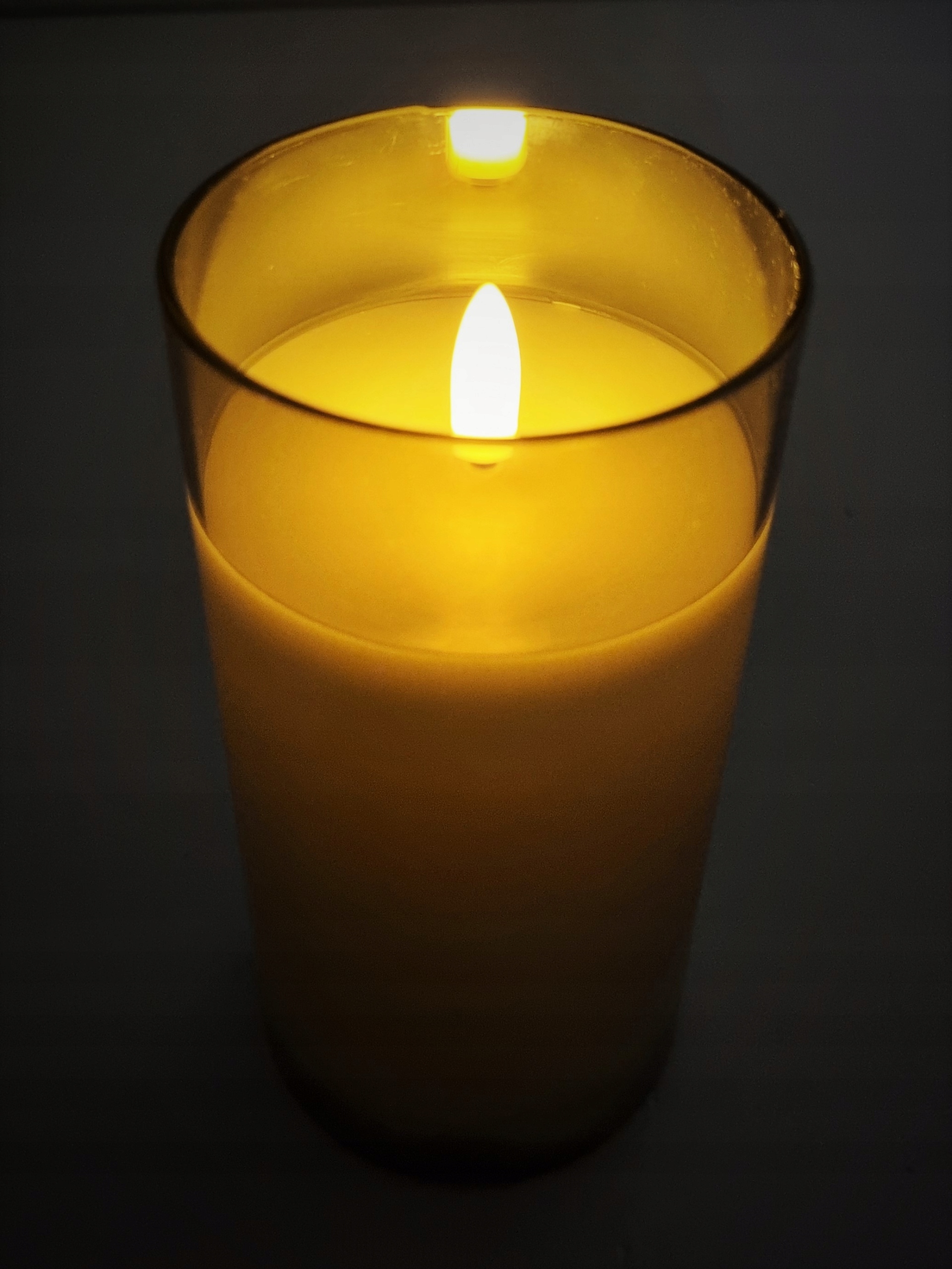 SZKLANA ŚWIECA LED ŚWIECZKA DYMIONE SZKŁO NA BATERIE SZKLANA ŚWIECZKA Typ LED