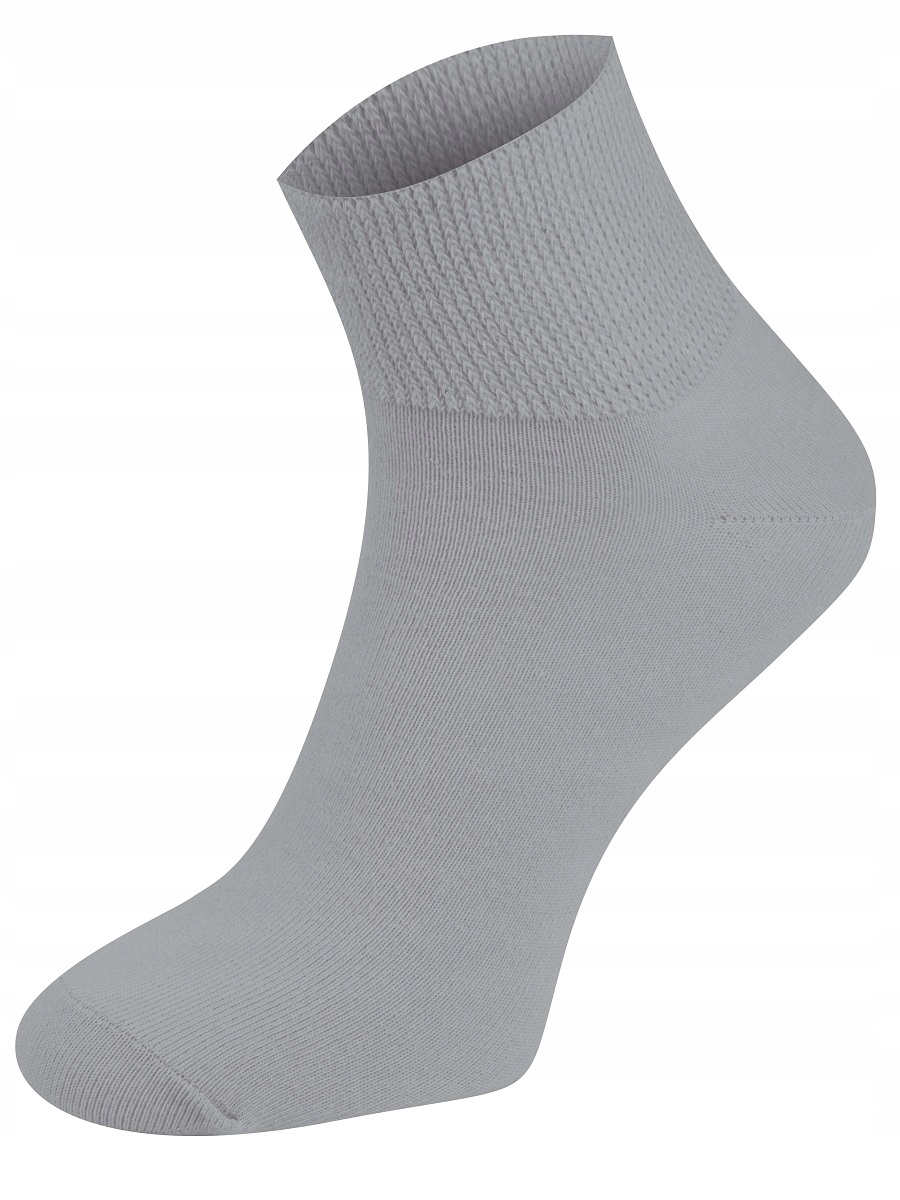 Skarpety Bezuciskowe Todo Medical Pressure Free Quarter 39-42 popiel