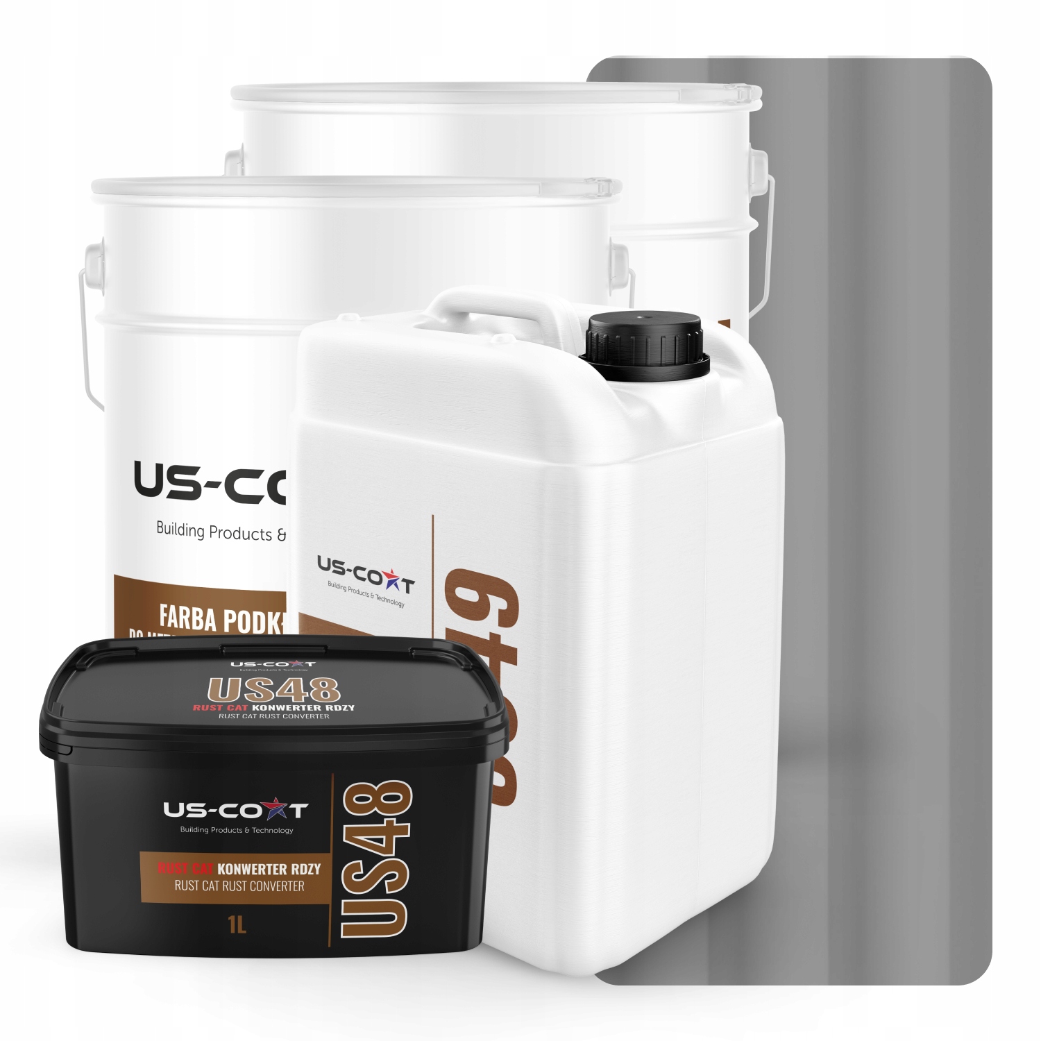 Farba Na Kovovú Strechu Oceľová Súprava Sivá Signálna Ral 7004 74m2 Lesklá