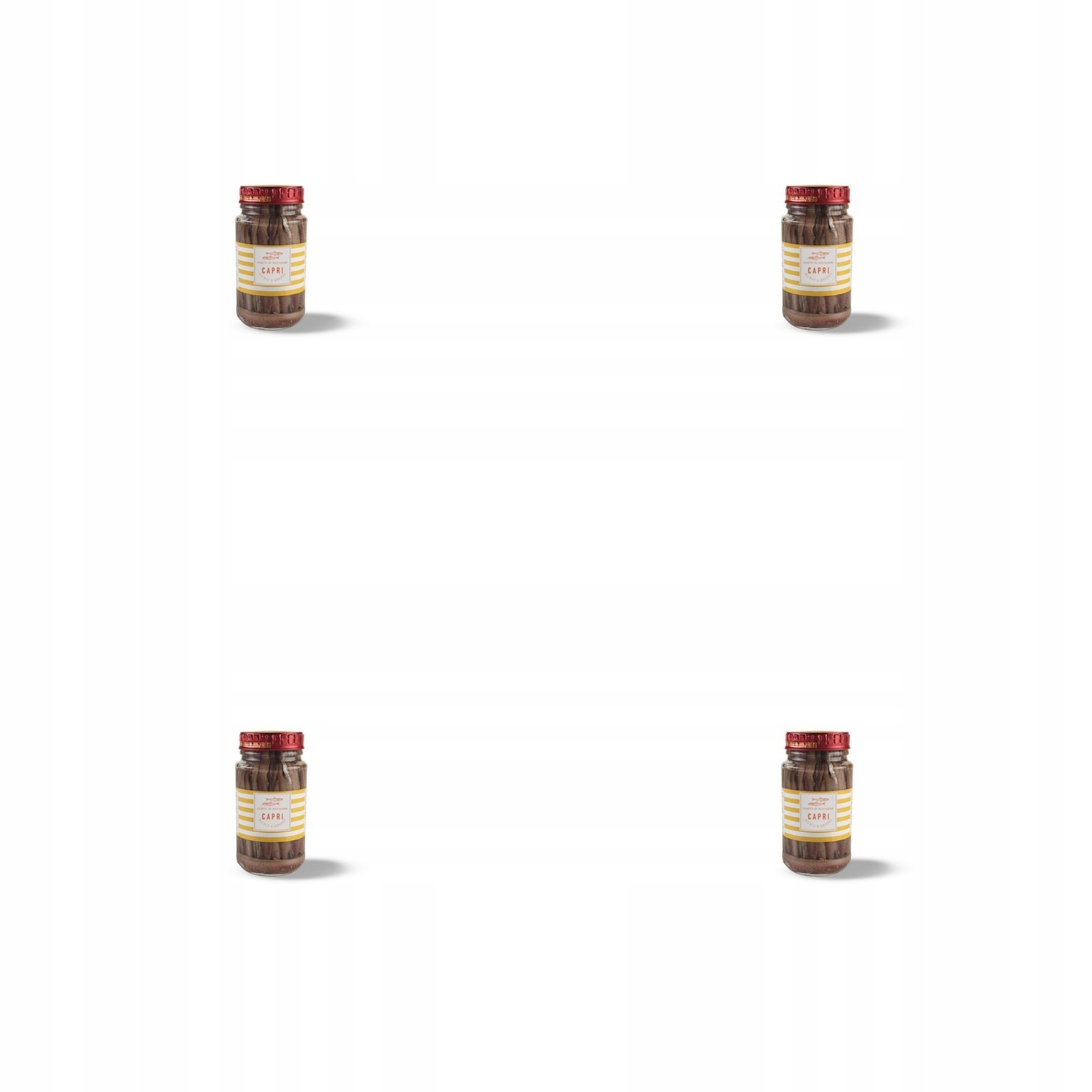 4x 140g Capri filety anchois w oleju Zgrzewka