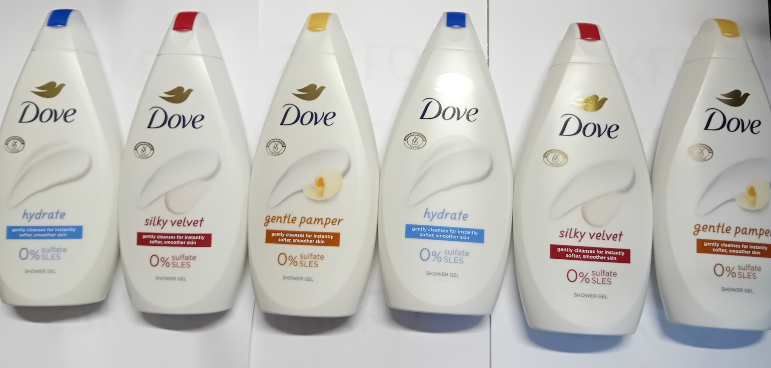 Dove Żel dla kobiet do kąpieli i prysznica Protecting Renewing 450ml x6 MIX