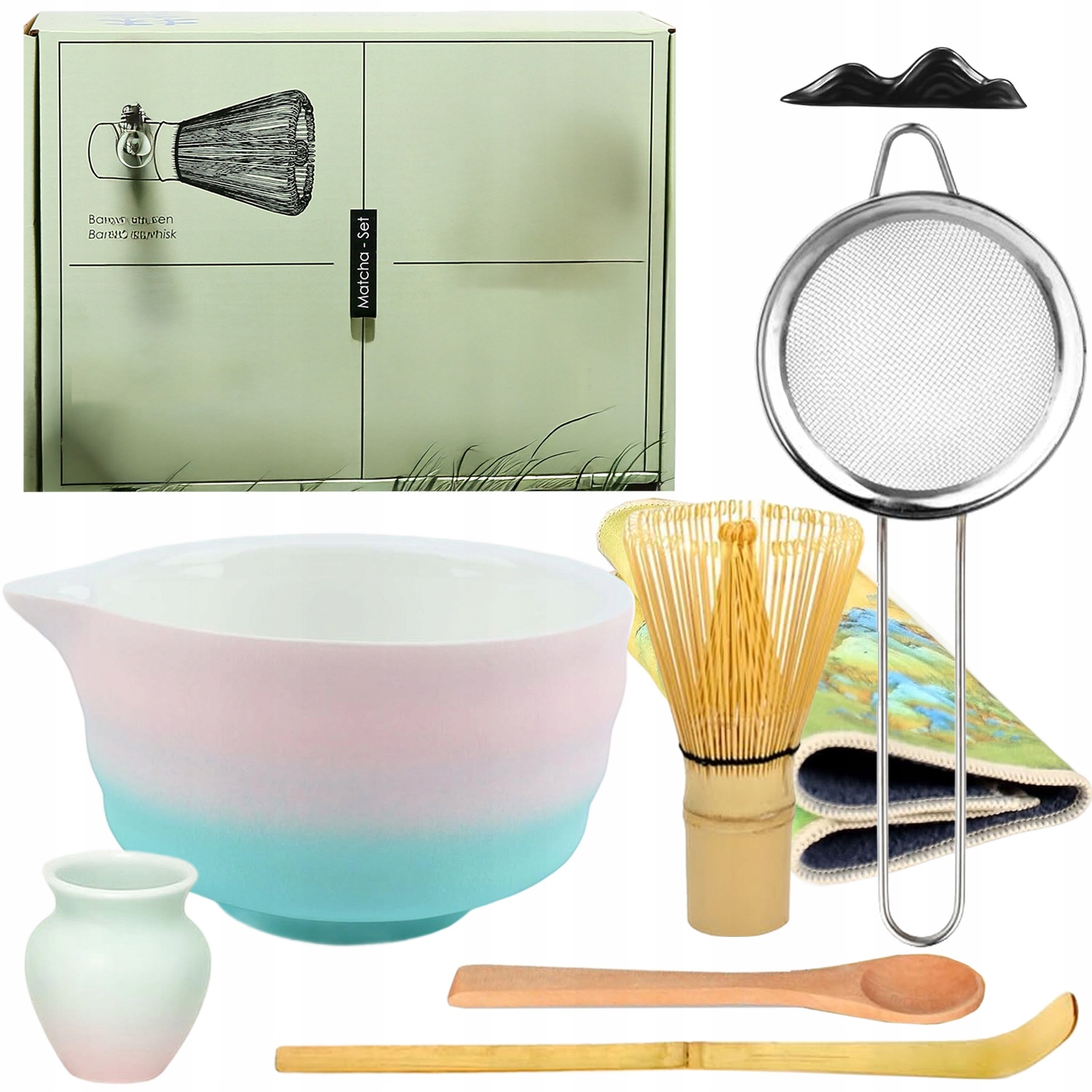 Levně Dárková Čaj Matcha, Bambusové Chouskové Dárek 8 Ks