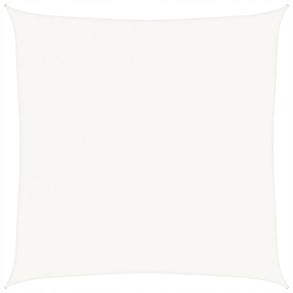 Sluneční plachta Hdpe 6x6 m čtvercová bílá