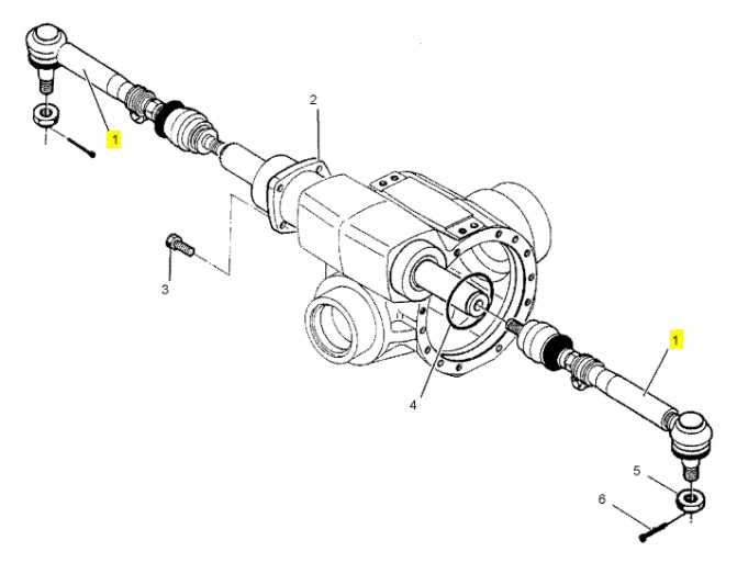 DRAZEK KIEROWNICZY ROTA LADOWARKI TELESKOPOWEJ CAT Machine type Loader
