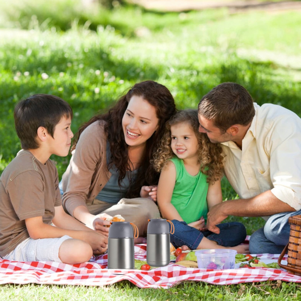TERMOS OBIADOWY 630 ml NA ZUPĘ ŻYWNOŚĆ LUNCH POJEMNIK TERMICZNY + ŁYŻECZKA Pojemność 0.65 l