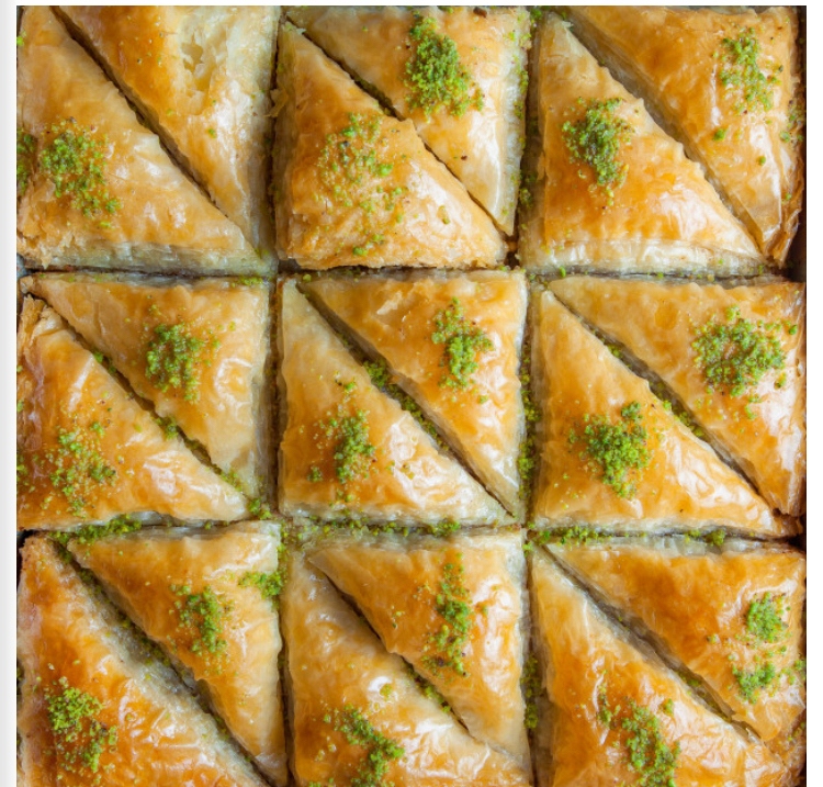 Levně Baklava velké ořechové trojúhelníky baklava 24ks